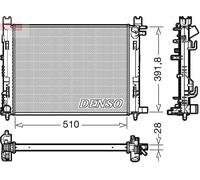 Denso Engine Cooling Radiator Fits Dacia Renault DRM23109