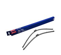 DENSO Flat Front Window Wiper Blade DF102-650/650mm - Premium All Season Replacement Wipers - Push Button Arm - LHD/RHD