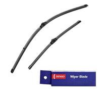 DENSO Flat Front Window Wiper Blade DF155-650/425mm - Premium All Season Replacement Wipers - Side lock Arm - LHD/RHD