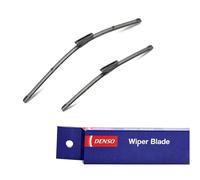 DENSO Flat Front Window Wiper Blade DF205-650/500mm - Premium All Season Replacement Wipers - New bayonet Arm - RHD