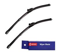 DENSO Flat Front Window Wiper Blade DF230-600/480mm - Premium All Season Replacement Wipers - Push Button Arm - RHD