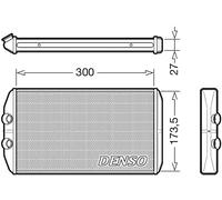Denso Heater Core - DRR12008