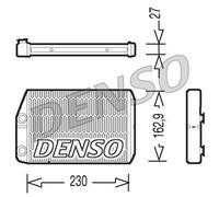 DENSO Heater Core Element - DRR09034 - Interior Heating - Genuine OE Part