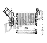 DENSO Heater Core Element - DRR23001 - Interior Heating - Genuine OE Part