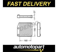 DENSO DRR09075 Heater matrix