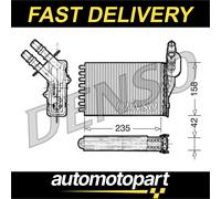 DENSO DRR23001 Heater matrix