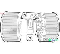 DENSO INTERIOR BLOWER DEA05002 FOR BMW