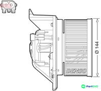 DENSO INTERIOR BLOWER DEA05005 FOR MINI