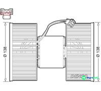 DENSO INTERIOR BLOWER DEA05006 FOR BMW