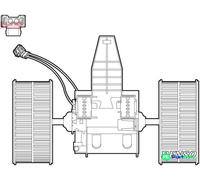 DENSO INTERIOR BLOWER DEA05009 FOR BMW ALPINA