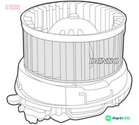 DENSO INTERIOR BLOWER DEA07007 FOR CITROËN PEUGEOT