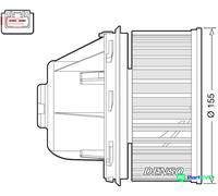 DENSO INTERIOR BLOWER DEA10053 FOR FORD