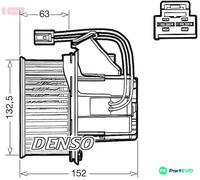 DENSO INTERIOR BLOWER DEA17018 FOR MERCEDES-BENZ