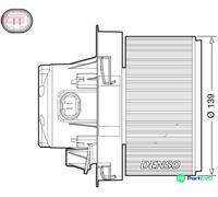DENSO INTERIOR BLOWER DEA21012 FOR PEUGEOT