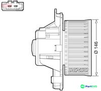 DENSO INTERIOR BLOWER DEA21014 FOR CITROËN PEUGEOT