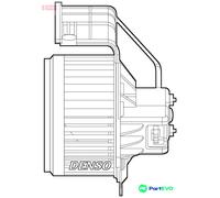 DENSO INTERIOR BLOWER DEA23020 FOR RENAULT