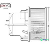 DENSO INTERIOR BLOWER DEA33002 FOR VOLVO LAND ROVER