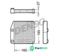 DENSO INTERIOR HEATING HEAT EXCHANGER DRR09075 FOR FIAT OPEL VAUXHALL ABARTH
