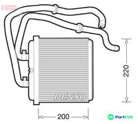 DENSO INTERIOR HEATING HEAT EXCHANGER DRR12003