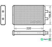 DENSO INTERIOR HEATING HEAT EXCHANGER DRR12016