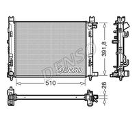 DENSO Radiator DRM23109 Fits Renault - OEM Quality Direct fit Application