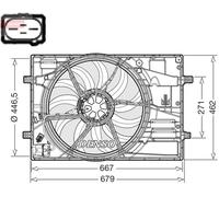 Denso Radiator Fan - DER32018