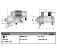 DENSO DSN2078 Starter motor