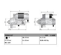 DENSO Starter Motor DSN2137 Fits Yanmar - OEM Quality Direct fit Application