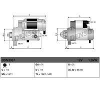 DENSO DSN3037 Starter motor