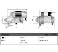 DENSO DSN3039 Starter motor