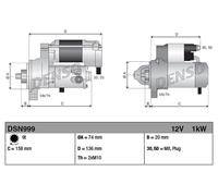 Denso Starter Motor DSN999