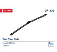 DENSO Flat Rear Window Wiper Blade DF326-285mm - Premium All Season Replacement Windscreen Wipers - LHD/RHD
