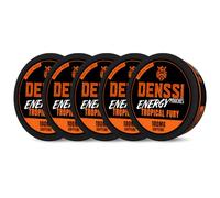 Denssi Energy Pouches - 100mg Sugar-Free Caffeine Nootropic Pouches for Focus & Energy - Delicious Flavor, Made in USA - Alternative to Energy Drinks (5-Pack, Tropical Fury (Tropical Punch))