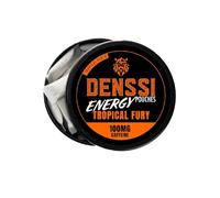 Denssi Energy Pouches-Fast-Acting Caffeine + Nootropic Boost. Sugar-Free, Tobacco-free, Zero Crash-100mg Caffeine Per Pouch-Clean focus & Energy Alternative (1-Pack, Tropical Fury (Tropical Punch))