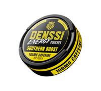 Denssi Energy Pouches-Fast-Acting Caffeine + Nootropic Boost. Sugar-Free, Tobacco-free, Zero Crash-100mg Caffeine Per Pouch-Clean focus & Energy Alternative (1-Pack, Southern Boost (Peach Ice Tea)