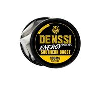 Denssi Energy Pouches-Fast-Acting Caffeine + Nootropic Boost. Sugar-Free, Tobacco-free, Zero Crash-100mg Caffeine Per Pouch-Clean focus & Energy Alternative (1-Pack, Southern Boost (Peach Ice Tea)