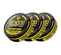 Denssi Energy Pouches - Fast-Acting Caffeine + Nootropic Boost - Sugar-Free, Tobacco-Free, Zero Crash Replacement/Alternative for Focus and Energy - Made in USA - 100mg Caffeine per Pouch (3-Pack