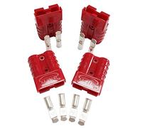 Dent-de-lion 50A Red 8 AWG Stainless Steel Quick Connect Battery Connector for Car, Van, Motorcycle Modes