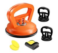 Dent Puller,3 PCS Car Dent Puller,Powerful Car Dent Remover, Paintless Dent Removal Kit, Different Sizes Car Dent Remover Tools for Car Dent Repair, Glass, Screen and Objects Moving (Black+Orange)