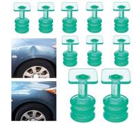 Dent Pullers Tab, Glue Tabs Dent Tools, 10 Piece Puller Set, for Body Damage Repair, Automotive Spot Removal, Vehicle Bumper, Collision Fix, Door, Refrigerator Panel, Blue & Green