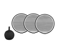 Dent Reflector Board 80cm, Circular Dent Board Foldable Reflector Board, 3 Dent Removal Tool 80cm, Light Board Foldable Striped Reflector, Dent Reflector Panel with Bag Foldable