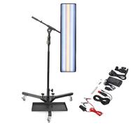 Dent Removal Lamp with LED Light - 50000 Hours Service Life, 12V DC - Adjustable Height and Angle Bracket, 3 Pulleys Rotate Freely