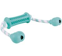 Denta Fun stick with rope, natural rubber, 9 cm/37 cm - MINT FLAVOUR, Massages the gums!