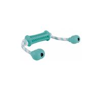 Denta Fun stick with rope, natural rubber, 9 cm/37 cm - MINT FLAVOUR, Massages the gums!