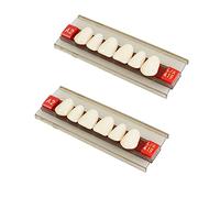 Dental Acrylic Resin Denture Tooth Kit False Tooth Dental Teeth Dentures False Teeth False Tooth Kit 2 Set (A2)