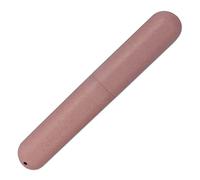 Dental Aesthetics Wheat Straw Toothbrush Travel Case x 1 (Pink)