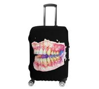 Dental Anatomy Art Print Printed Suitcase Covers Cute Luggage Cover Protector Fit 19 to 32 Inch M