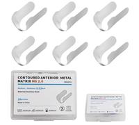 Dental Anterior Matrix Bands Metal Restoration Matrix Bands for Front Teeth 30Pcs,Thickness 30μm