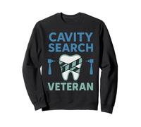 Dental Anxiety Humor Dentist Fear Floss Cavity Survivor Sweatshirt