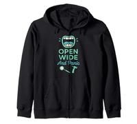 Dental Anxiety Humor Dentist Fear Floss Cavity Survivor Zip Hoodie